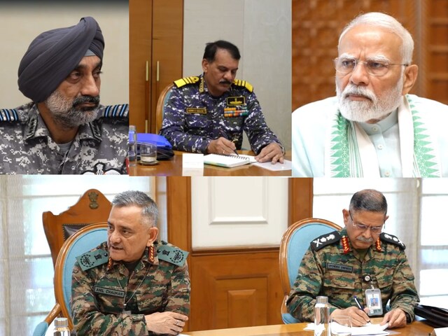 'ऑपरेशन सिंदूर जारी है...',कॉम्बेट ड्रेस में PM आवास पहुंचे तीनों सेना प्रमुख