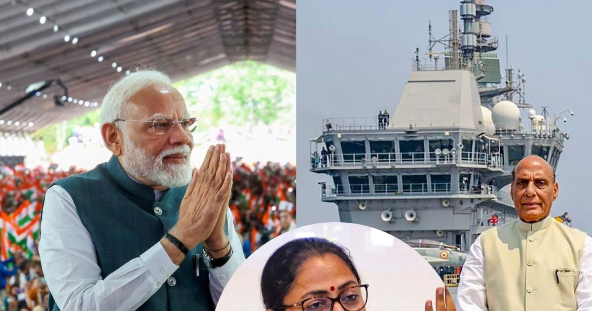 प्रधानमंत्री मोदी का बिहार दौरा, राजनाथ सिंह आईएनएस विक्रांत पर.