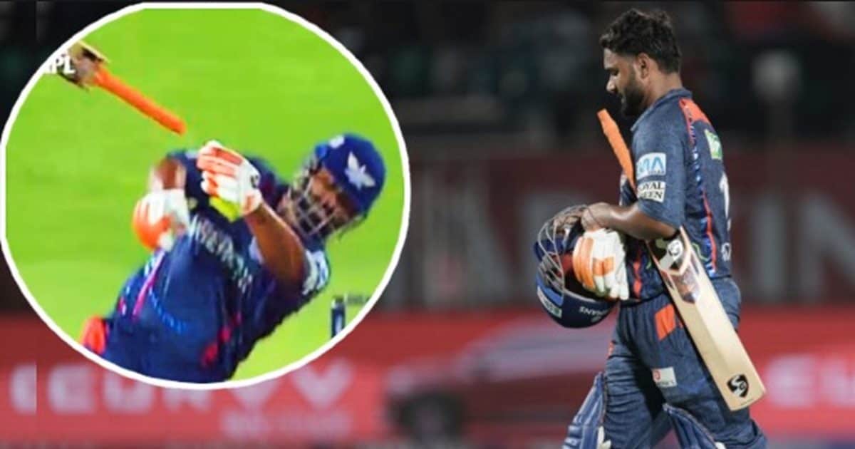 Rishabh Pant bat in air bizarre dismissal: ऋषभ पंत का अजीब आउट होने का वीडियो वायरल, IPL 2025 में खराब प्रदर्शन