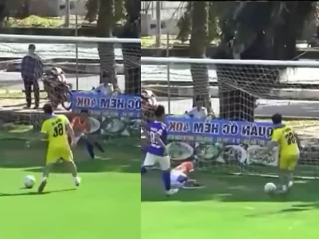 Zero-kick-goal-401-Instagram-2025-05-8538df59bbbaeb9fadcca31d6c87288b In the viral video, the striker did not hit the target, yet the goal is done!