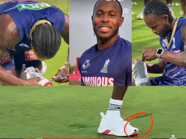 VIDEO: 'Shoe' scandal in front of Sanju in IPL, a player ran scissors VIDEO: 'Shoe' scandal in front of Sanju in IPL, a player ran scissors