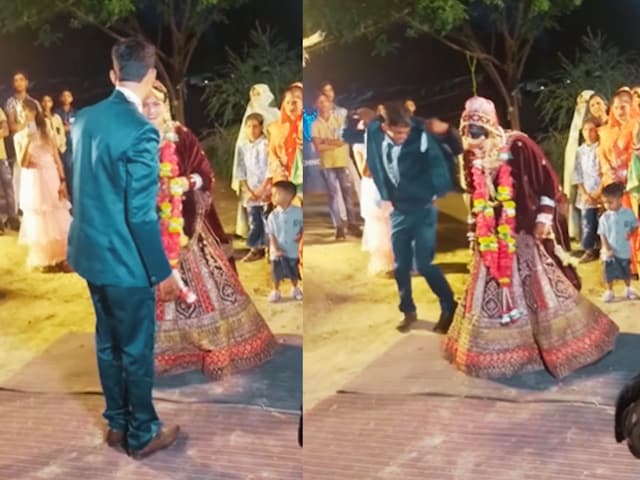 दुल्हन के सामने यूं नाचने लगा दूल्हा, पब्लिक ने दिल खोलकर लिए मज़े