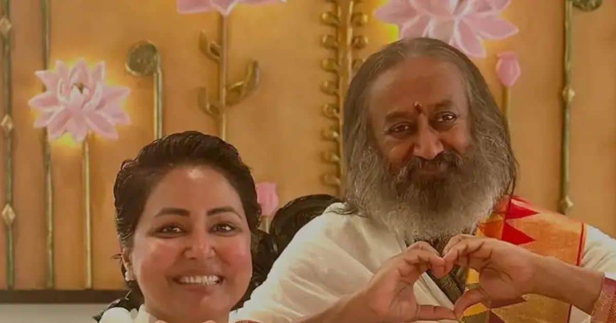 Hina Khan turning to spirituality in difficult times, reached the ashram of Shri Shree Ravi Shankar, told the new journey experience