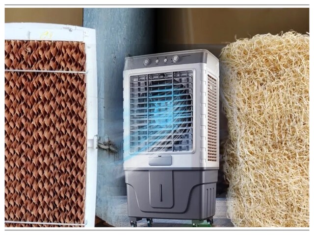 Who makes the cooler more cold- honeycomb pads or grass; Which will cost less