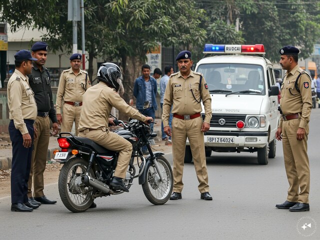 पुलिस कर रही थी जांच, बाइक को किया रुकने का इशारा, भागते फिसली बाइक और...