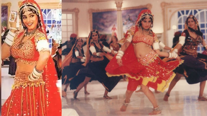 madhuri dixit hit Song, Khal Nayak Movie, madhuri dixit sanjay dutt double meaning song, choli ke peeche kya hai song, choli ke peeche kya hai controversy, choli ke peeche kya hai banned by doordarshan, madhuri dixit accused of breaking house of sanjay dutt, माधुरी दीक्षित, माधुरी दीक्षित का विवादित गाना, माधुरी दीक्षित पर क्यों लगा घर तोड़ने का आरोप, माधुरी दीक्षित और संजय दत्त