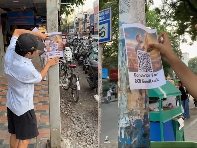 लड़के ने QR Code चप्पे-चप्पे पर लगाया, RCB के लिए मांगा 10 रुपये चंदा!