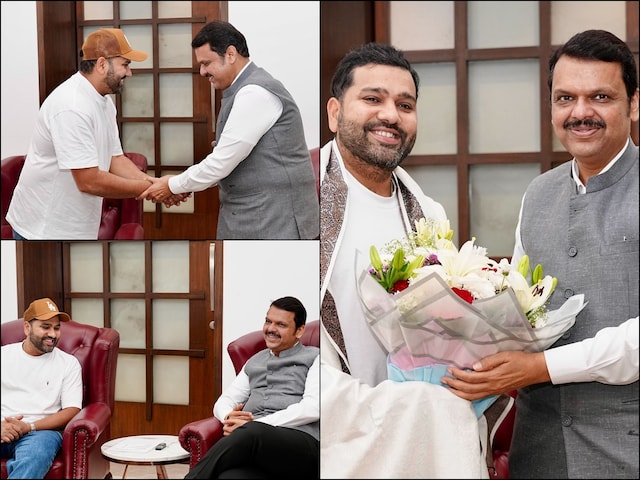 Rohit Sharma arrived to meet CM Fadnavis of Maharashtra, politics after retirement? Rohit Sharma arrived to meet CM Fadnavis of Maharashtra, politics after retirement?