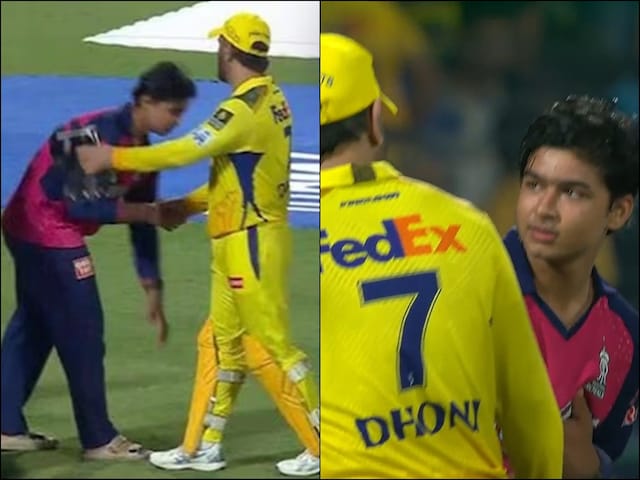 It is called rituals .. Vaibhav Suryavanshi touched his feet on seeing Dhoni, 29 years old