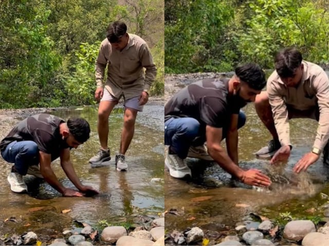 pakistan-ka-paani-rok-diya-2025-05-53caa096c0603f5fdb4df03a0dcd8797 Men Stop Pakistan Water by Hands Stops of Water Flowing on ROAD FUNNY VIRAL VIDEO - A person who came out to bind Pakistan for drops, stops the rising water too, the friend also helped!