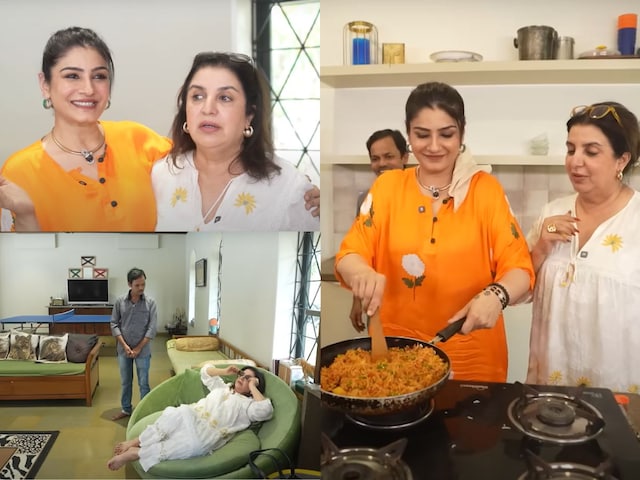 Raveena Tandon's Farmhouse: 60 year old table and antique furniture Raveena Tandon's Farmhouse: 60 year old table and antique furniture