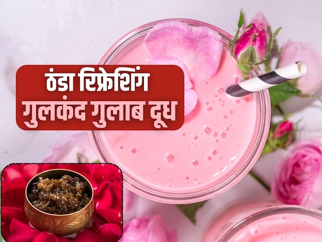 गर्मी से राहत पाना है तो घर पर बनाएं गुलकंद गुलाब दूध, स्वाद जबरदस्त, हर घूंट में सेहत और ताजगी, ये रही रेसिपी गर्मी से राहत पाना है तो घर पर बनाएं गुलकंद गुलाब दूध, स्वाद जबरदस्त, हर घूंट में सेहत और ताजगी, ये रही रेसिपी