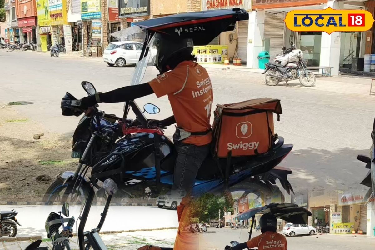 गर्मी में बाइक चलाने पर आती थी मौत डिलीवरी बॉय ने लगाया गजब जुगाड़