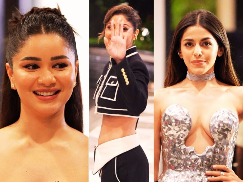 Shilpa Shetty Gives Off Major Vibes in low cut midrife baring set Shilpa Shetty Gives Off Major Vibes in low cut midrife baring set