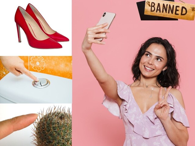 Somewhere taking selfies, running flush and wearing heels is punished