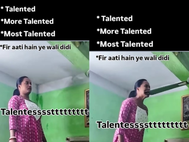 Viral Video: ‘दीदी’ ने दातों से रोका चलता हुआ पंखा, वाकई टेलैंट है या एडिटिंग? Viral Video: ‘दीदी’ ने दातों से रोका चलता हुआ पंखा, वाकई टेलैंट है या एडिटिंग?