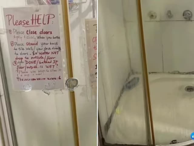 मकान मालिक ने कागज पर लिखे नियम, बाथरूम के दरवाजे पर चिपकाए! मकान मालिक ने कागज पर लिखे नियम, बाथरूम के दरवाजे पर चिपकाए!
