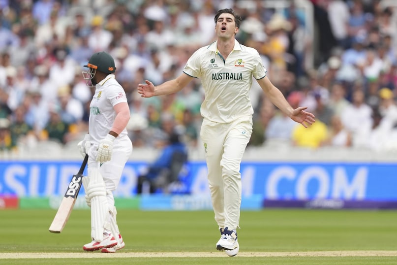 Pat Cummis, Pat Cummis takes 6 wicket, Pat Cummis 300 test wicket, Pat Cummis  6 wicket vs south Africa, Pat Cummis  6 wicket haul vs south Africa wtc final, Pat Cummis  creats history, Pat Cummis made history on lords cricket ground, wtc final, aus vs sa, Australia vs South Africa Test Final, पैट कमिंस, पैट कमिंस 300 टेस्ट विकेट , पैट कमिंस 6 विकेट हॉल 