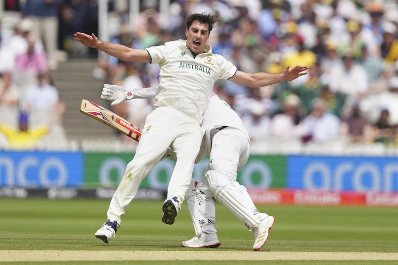 Pat Cummis, Pat Cummis takes 6 wicket, Pat Cummis 300 test wicket, Pat Cummis  6 wicket vs south Africa, Pat Cummis  6 wicket haul vs south Africa wtc final, Pat Cummis  creats history, Pat Cummis made history on lords cricket ground, wtc final, aus vs sa, Australia vs South Africa Test Final, पैट कमिंस, पैट कमिंस 300 टेस्ट विकेट , पैट कमिंस 6 विकेट हॉल 