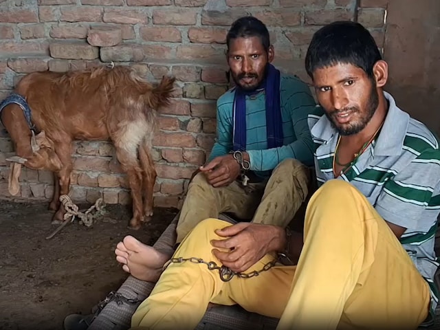 किशोर छत, टूटा हुआ बिस्तर ... मानवता रोया जब दो भाई जंजीरों से बंधे किशोर छत, टूटा हुआ बिस्तर ... मानवता रोया जब दो भाई जंजीरों से बंधे