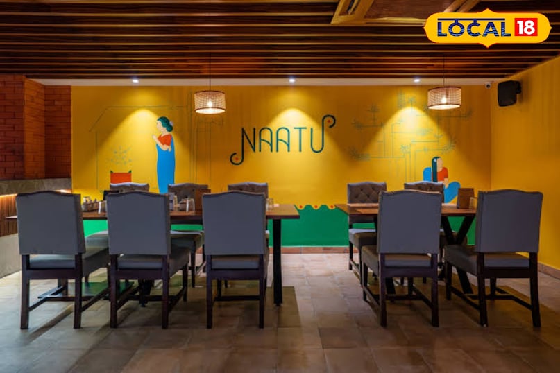 The restaurant, inspired by Natu Kitchen and Bar - 'RRR' (RRR), this restaurant, Oscar winning song Natu Natu is made on the theme. The passionate style of this blockbuster film of Ram Charan and Junior NTR can be felt here. The restaurant, inspired by Natu Kitchen and Bar - 'RRR' (RRR), this restaurant, Oscar winning song Natu Natu is made on the theme. The passionate style of this blockbuster film of Ram Charan and Junior NTR can be felt here.