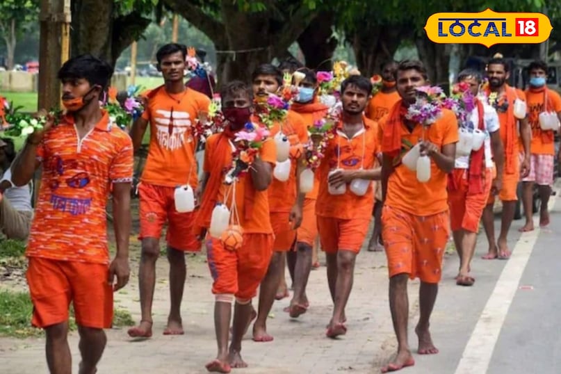 Shiva devotees do 105 kilometers on foot in Sawan.