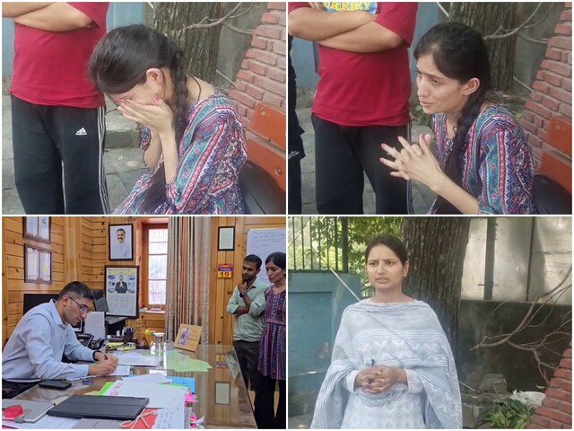 पुलिस भर्ती में धांधलीः DC के सामने रोने लगी युवती, कहा-सेंटर में फोन लेकर आए