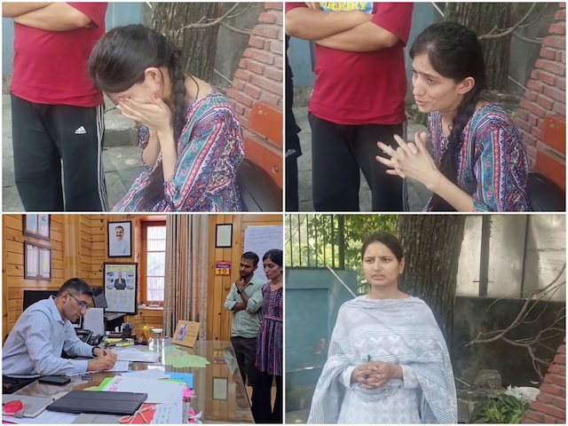 पुलिस भर्ती में धांधलीः DC के सामने रोने लगी युवती, कहा-सेंटर में फोन लेकर आए पुलिस भर्ती में धांधलीः DC के सामने रोने लगी युवती, कहा-सेंटर में फोन लेकर आए