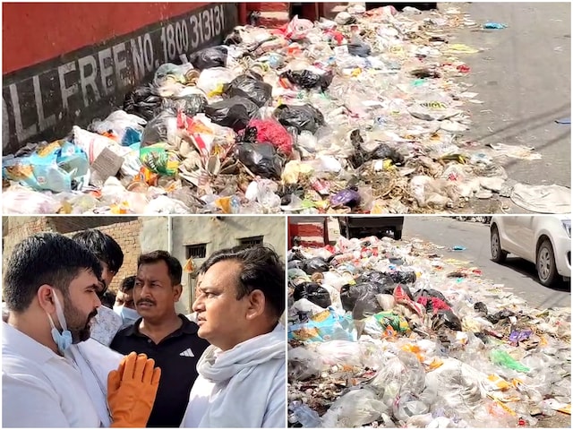 8 दिन से कूड़े अटा शहर, उठाने आया कांग्रेस MLA बेटा तो खदेड़ा दिया