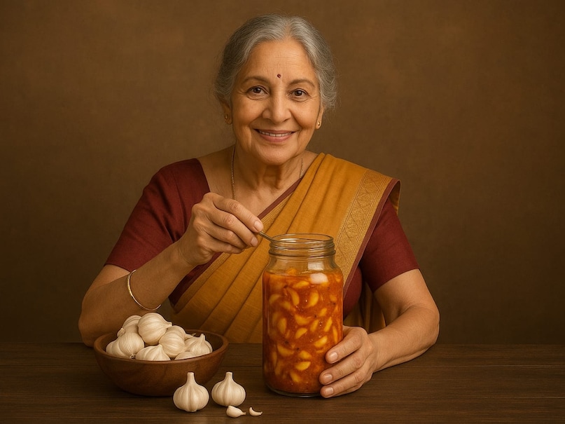 Lehsun ka achar recipe, Lehsun ka achar kaise banaye, Dadi nani style lehsun achar, Homemade garlic pickle in mustard oil, Desi style garlic achar, Lehsun achar step by step, Garlic pickle health benefits, Lahsun ka achar banane ka asaan tarika,