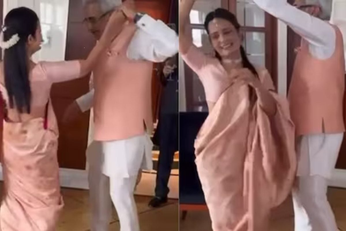 गुपचुप शादी के बाद मोइत्रा का शादी वाला डांस वायरल पति के साथ लगाए ठुमके