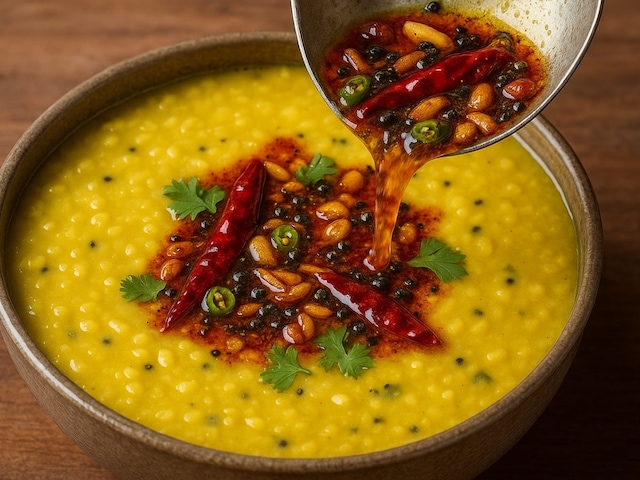Put amazing temper in moong dal, neighbors will be drawn with fragrance Put amazing temper in moong dal, neighbors will be drawn with fragrance