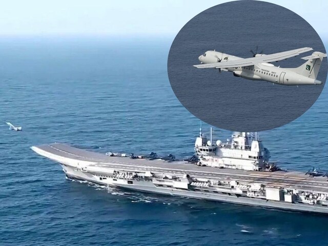 एयरक्राफ्ट कैरियर से मिग-29K ने भरी उड़ान, खदेड़ दिया पाकिस्तान का टोही विमान