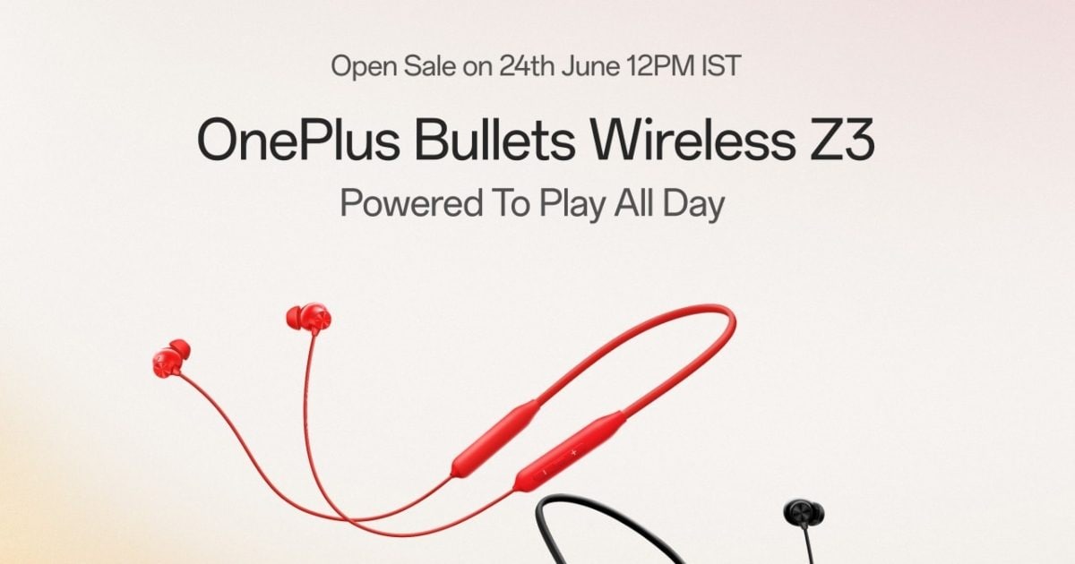 Tach – OnePlus ने लॉन्‍च क‍िया Bullets Wireless Z3, 10 मिनट की चार्जिंग में चलता है 27 घंटे