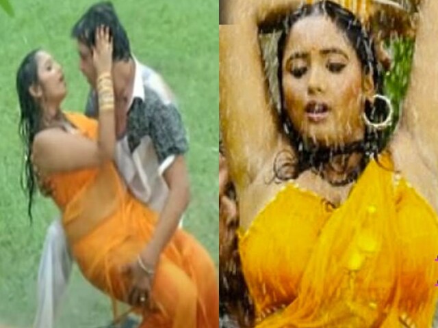 Rani Chatterjee's body soaked in yellow saree, did not agree again, dance in rain