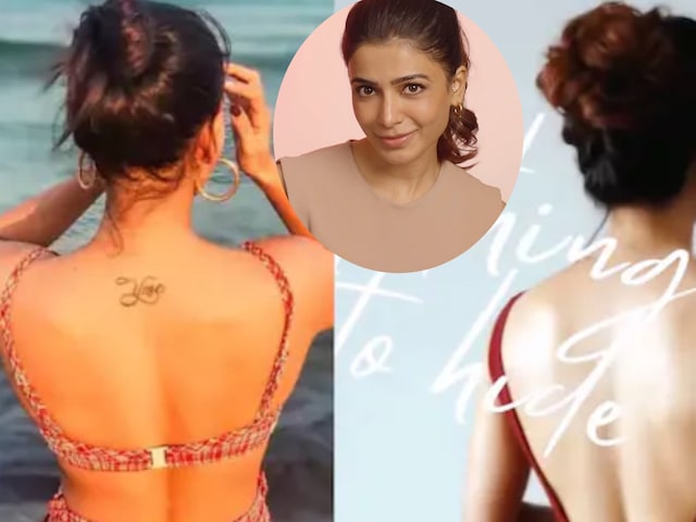 Samantha removed tattoos after 4 years of divorce from Naga, backless look in video Samantha removed tattoos after 4 years of divorce from Naga, backless look in video