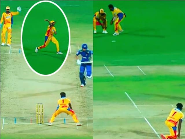 Batsman left out of getting out 3 times on 1 ball, mind will be dizzy watching video Batsman left out of getting out 3 times on 1 ball, mind will be dizzy watching video