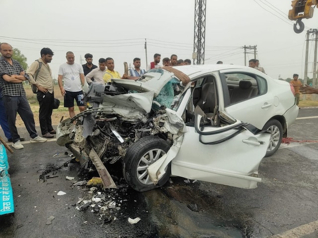 हरियाणा में भयंकर सड़क दुर्घटना, रोडवेज कंडक्टर सहित 4 परिवार के सदस्यों की मृत्यु हो गई