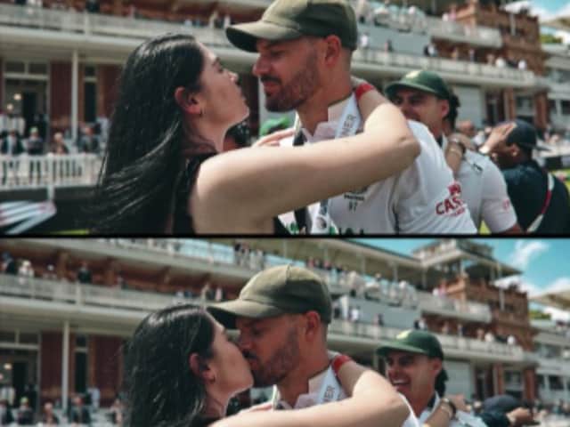 First hugged ... Markram-Nicol's cute moment won heart First hugged ... Markram-Nicol's cute moment won heart