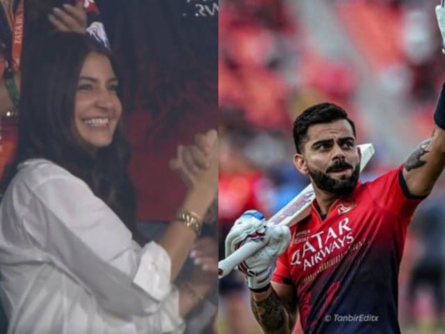 अनुष्का शर्मा ने IPL में विराट कोहली के लिए किया चीयर, खुशी से उछलीं एक्ट्रेस अनुष्का शर्मा ने IPL में विराट कोहली के लिए किया चीयर, खुशी से उछलीं एक्ट्रेस