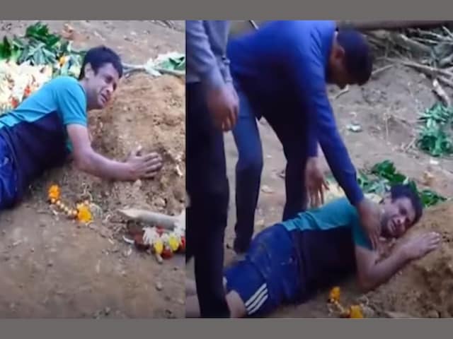 मुझे यहीं रहने दो...जिस बेटे के लिए खरीदी जमीन, उसके कब्र से लिपट रो रहा पिता