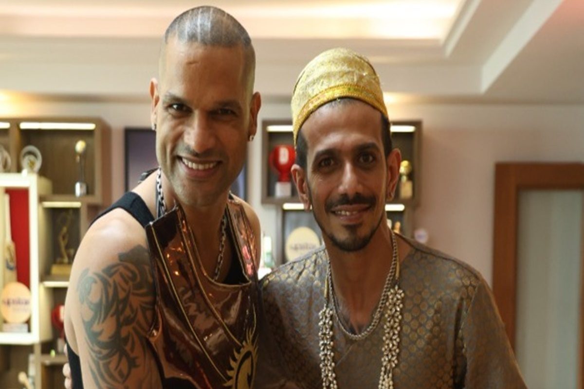 धवन और चहल ने दोहराया महाभारत का सीन, शकुनी मामा और दुर्योधन की याद दिला दी