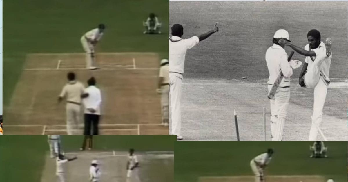 westindies fast bowlers fight I पिच पर पिट गया अंपायर , गेंदबाज ने स्टंप पर मारा लात, क्रिकेट में काला दिन