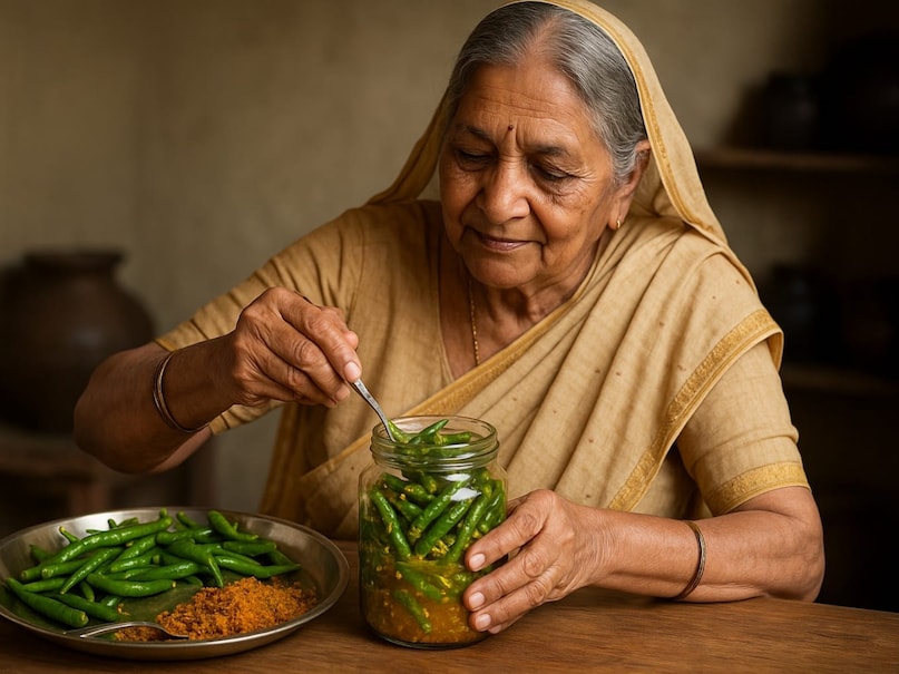 green chilli pickle, हरी मिर्च का अचार, दादी नानी का अचार, हरी मिर्च का अचार कैसे बनाएं, traditional mirch achar recipe, homemade achar tips, achar banane ka desi tarika