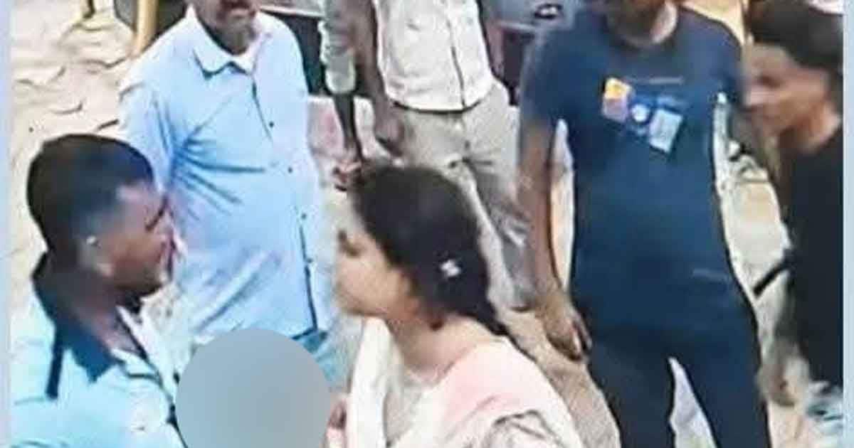 पेट्रोल पंप कर्मचारी के सीने पर दबंग लेडी ने तान दी रिवॉल्वर, इस बात पर भड़की