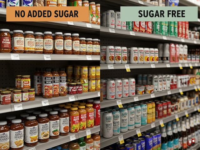 What is the difference between No-Deded Sugar and Sugar Free? Most people do not know the true meaning What is the difference between No-Deded Sugar and Sugar Free? Most people do not know the true meaning