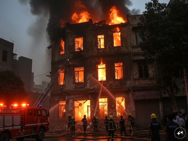 Lack of water in Pakistan on one side, fire on the other side also, could not extinguish for 24 hours