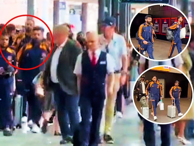 Team India arrived to play the first Test, battling the crowd in a local train