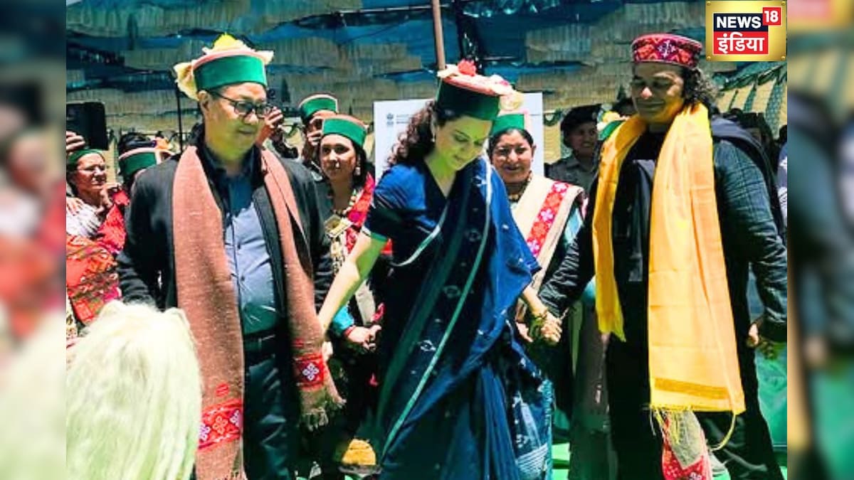 कंगना रनौत ने केंद्रीय मंत्री के साथ किया नाटी डांस, मन मोह रहा VIDEO