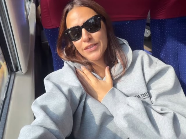 Neha Dhupia traveled from Vande Bharat Express, heroine immersed in childhood memories